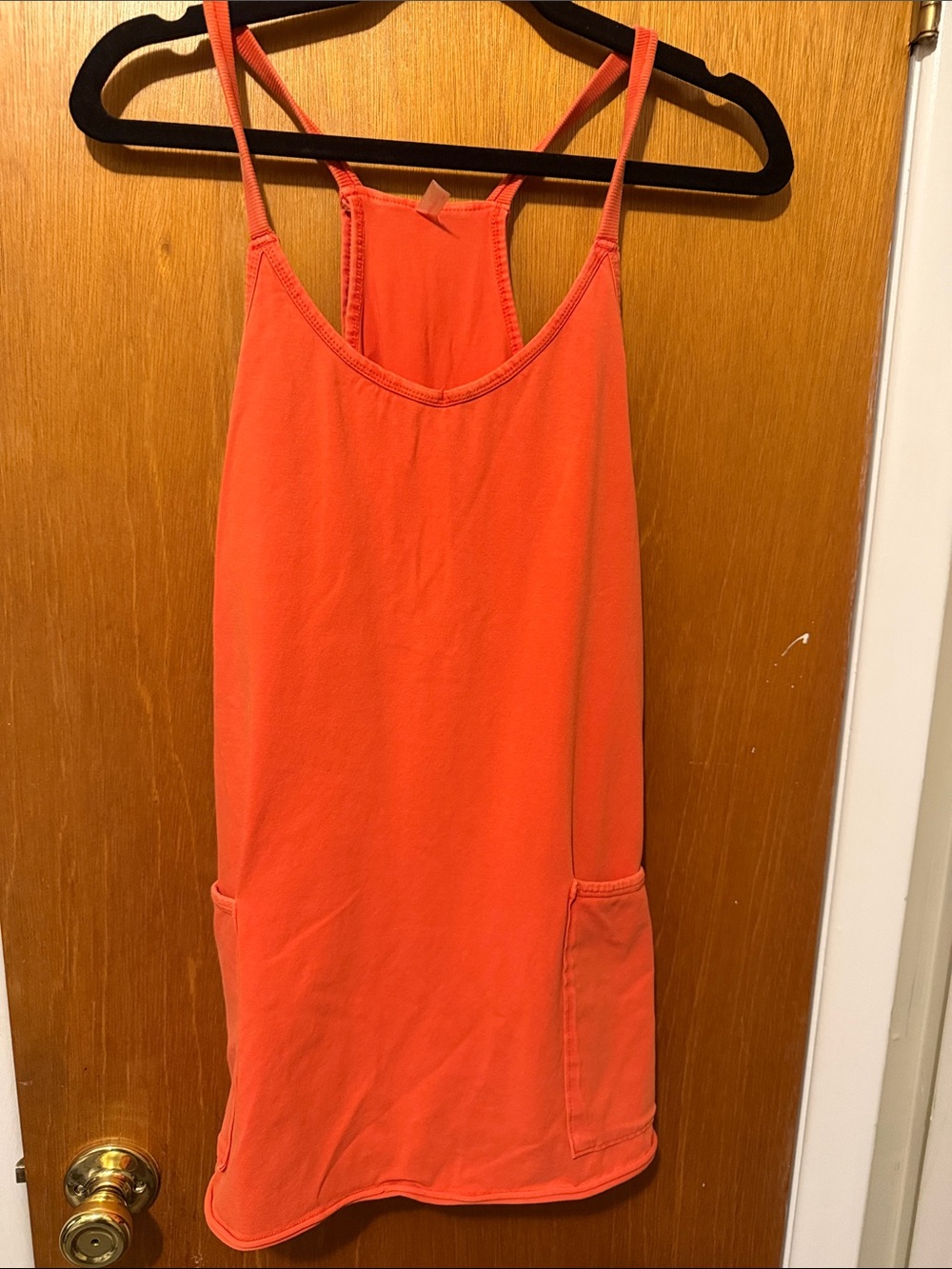 Free People XS Women’s Orange Tank Dress with Pockets